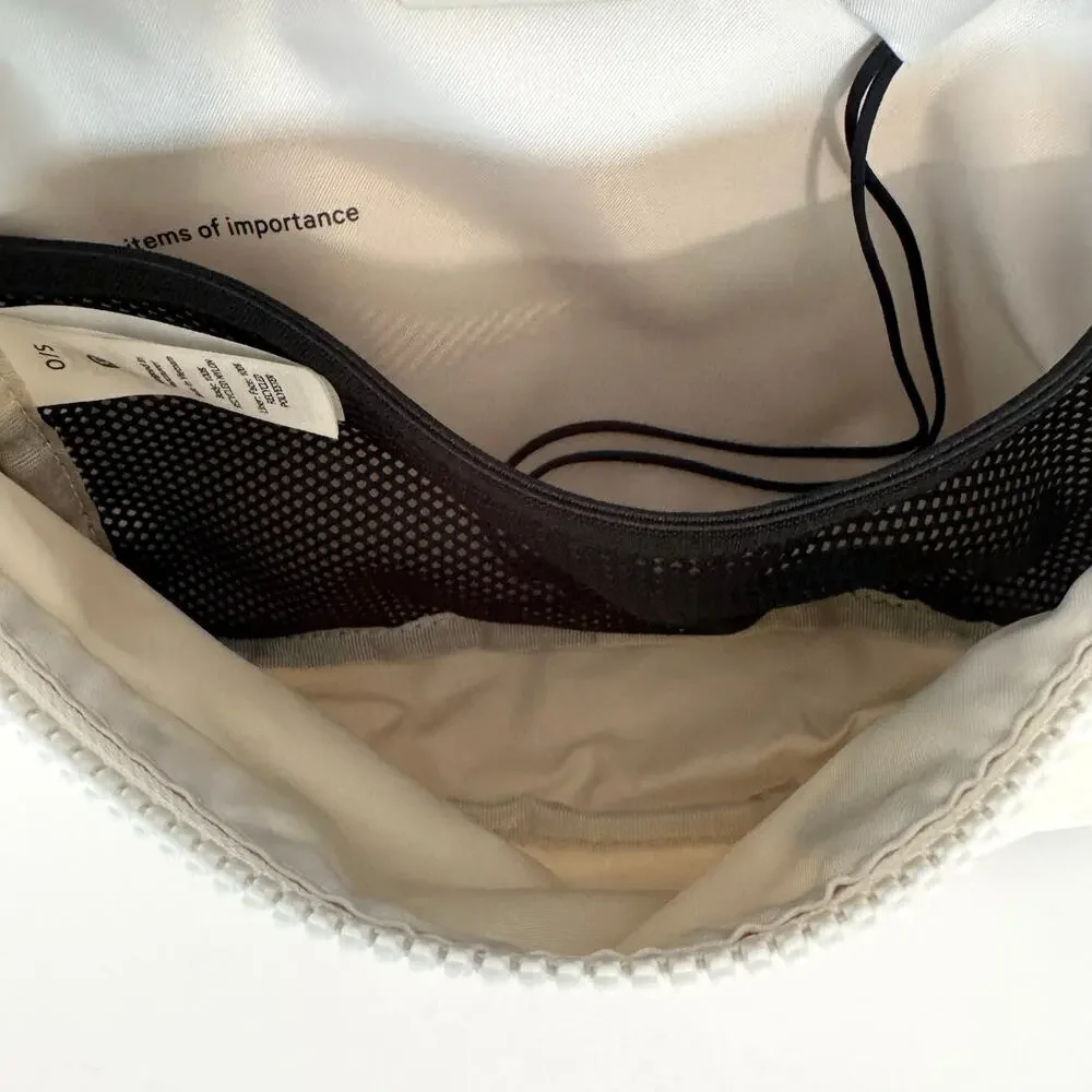Lululemon Clean Lines Nylon Belt Bag 2L in White Opal